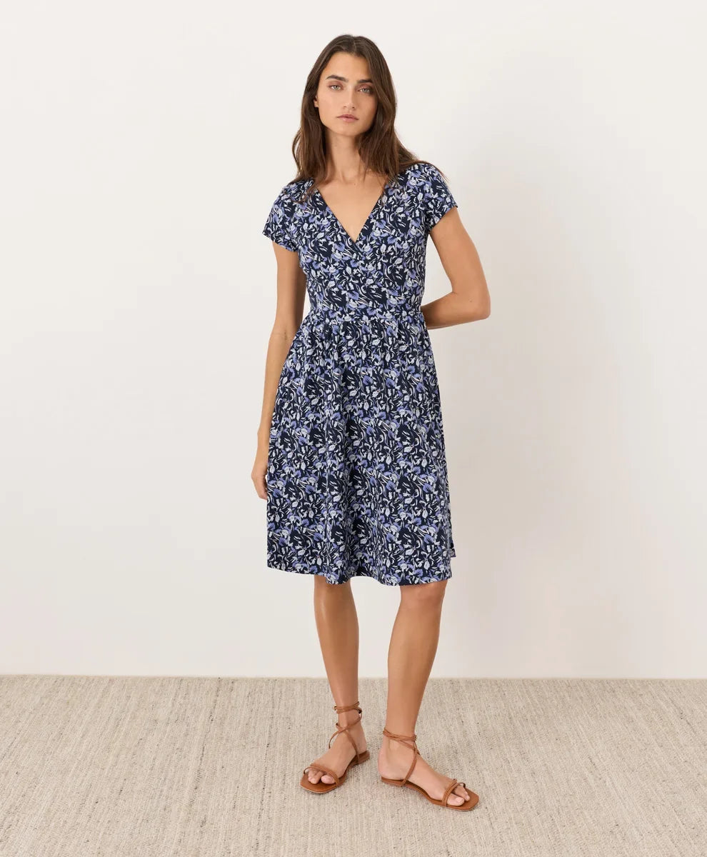 clearance fit & flare crossover dress