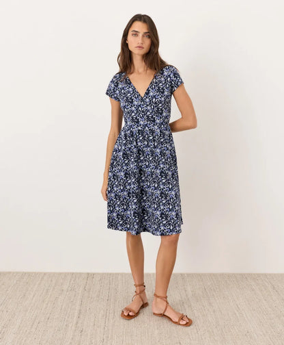 clearance fit & flare crossover dress