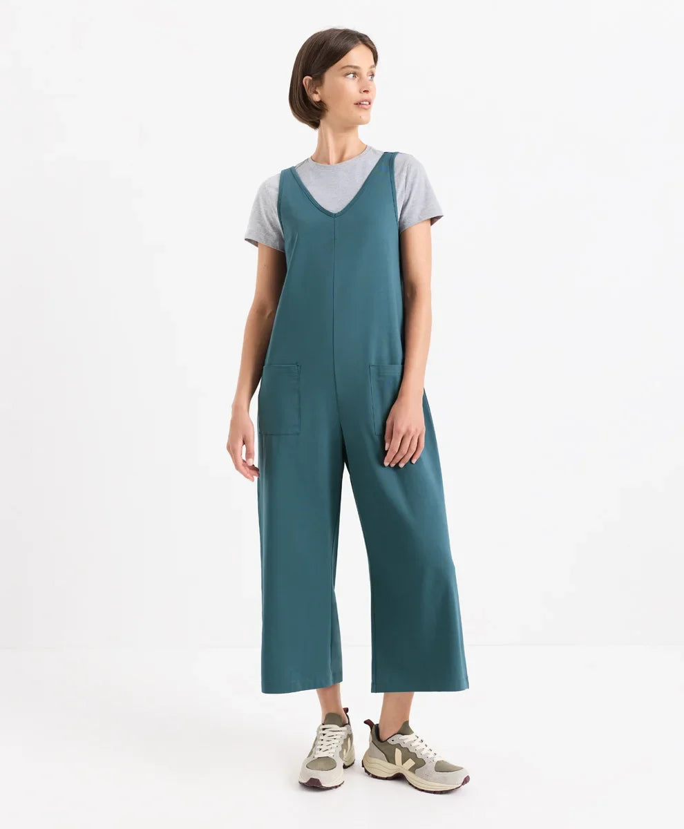 cool stretch cropped jumpsuit