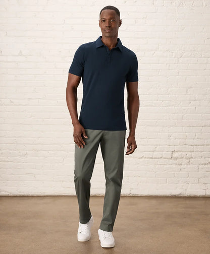 luxe essential slim polo