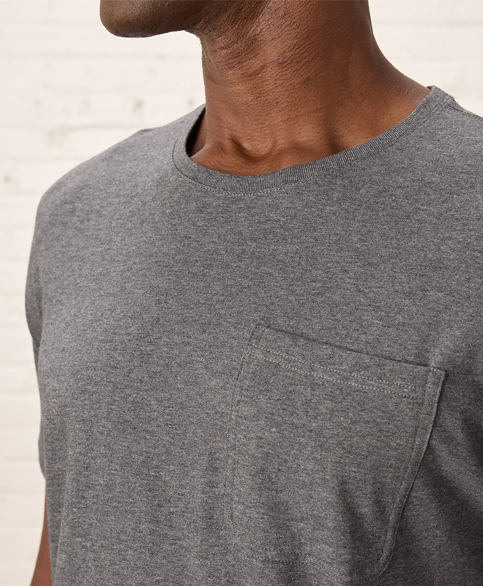 softspun essential pocket crew tee