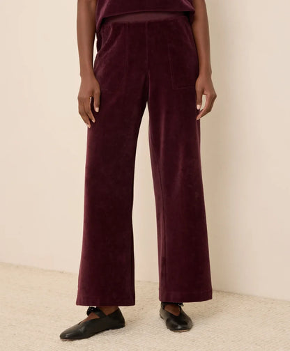clearance pure velour wide leg pant