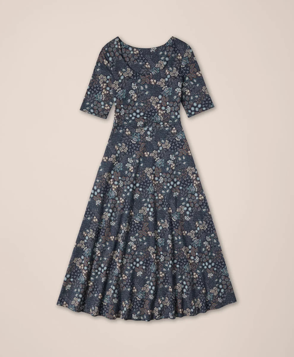 clearance fit & flare signature scoop dress