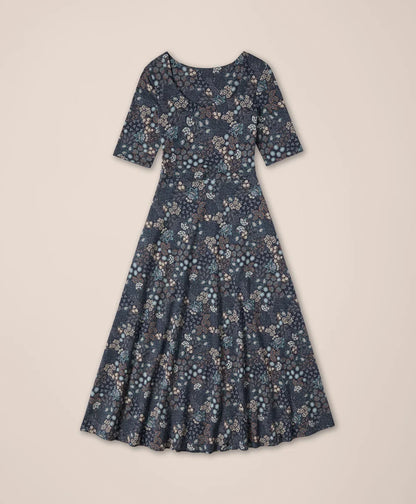 clearance fit & flare signature scoop dress