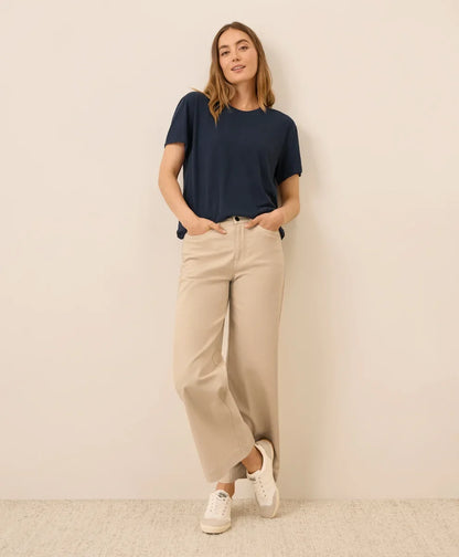 clearance featherweight slub relaxed crewneck tee