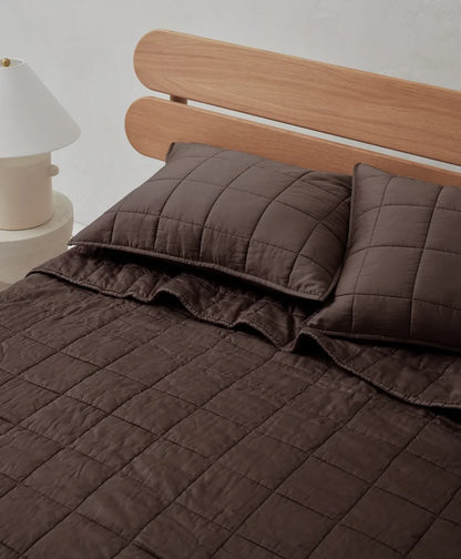 organic quilted sham 2-pack