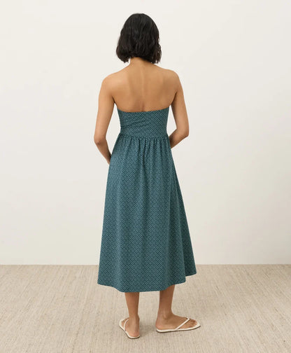 clearance fit & flare strapless dress