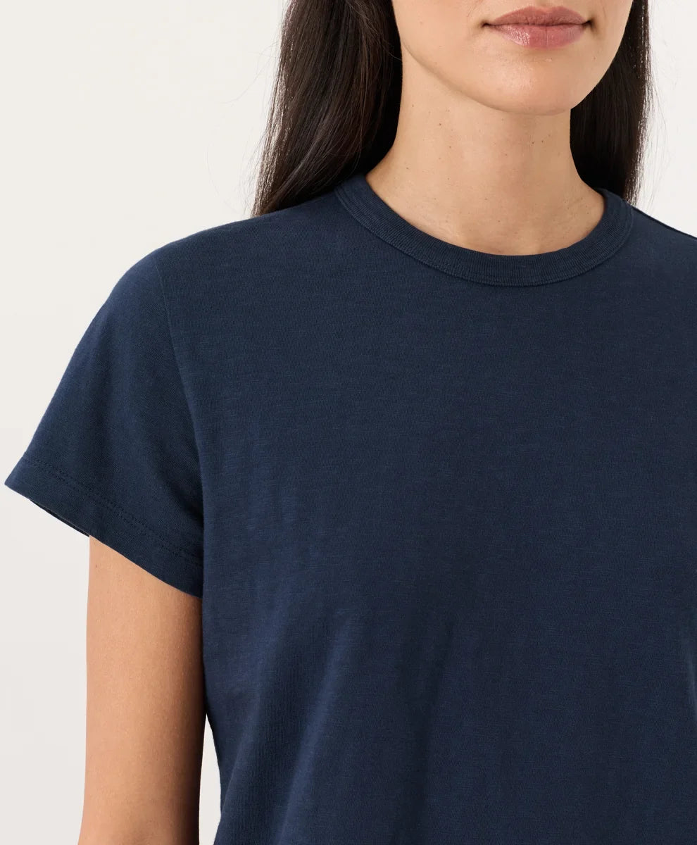 soft-slub essential crewneck tee