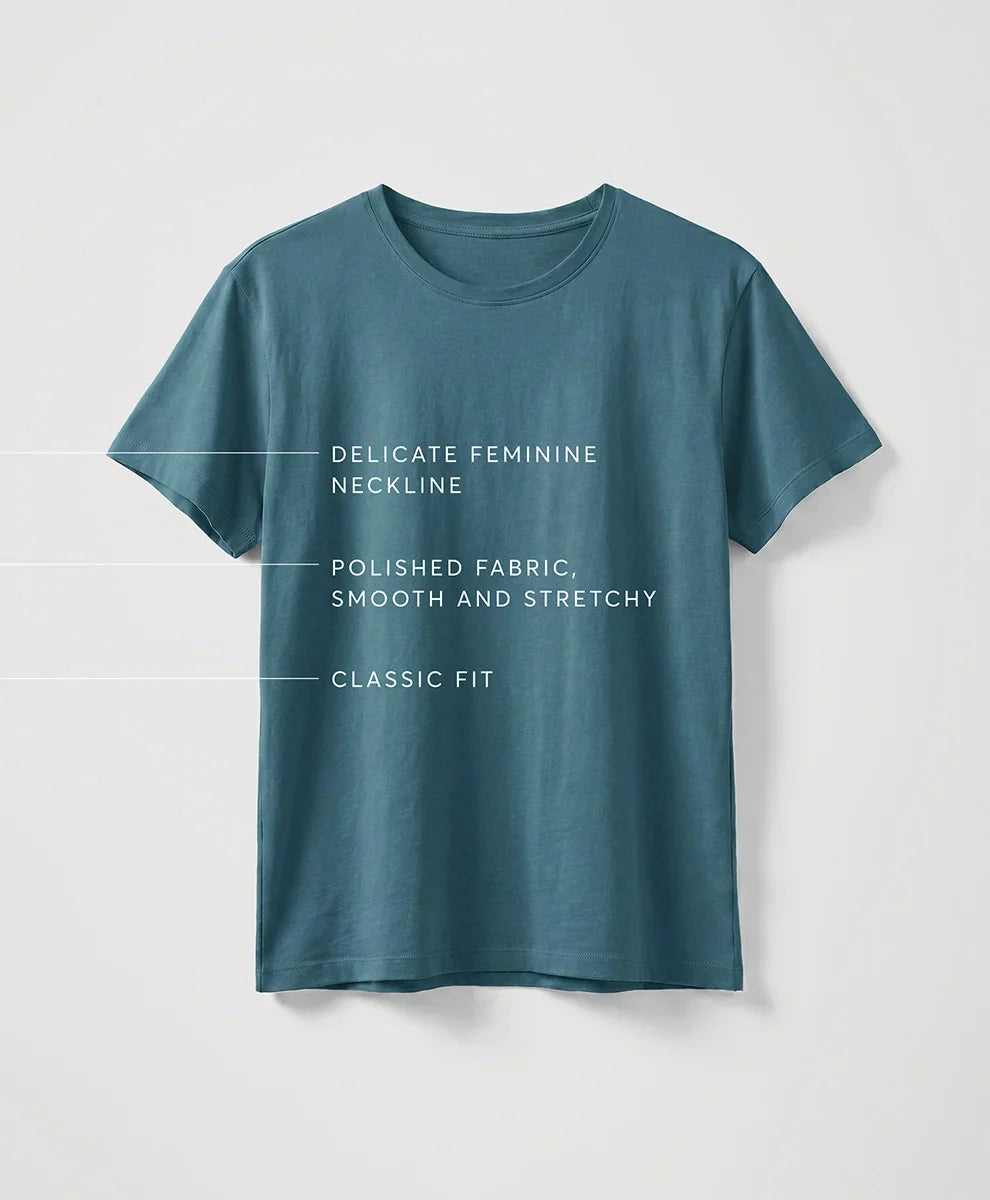 luxe essential crewneck tee