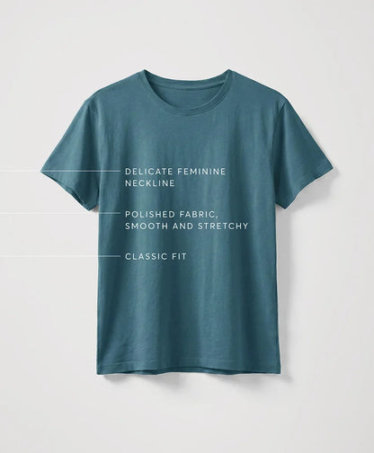 luxe essential crewneck tee