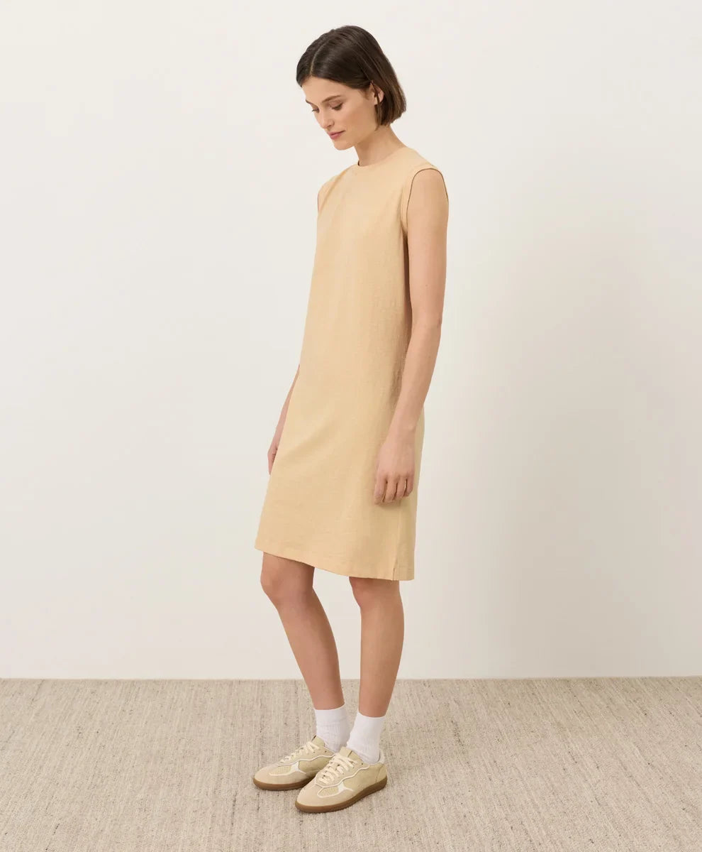 soft-slub essential easy muscle tee dress