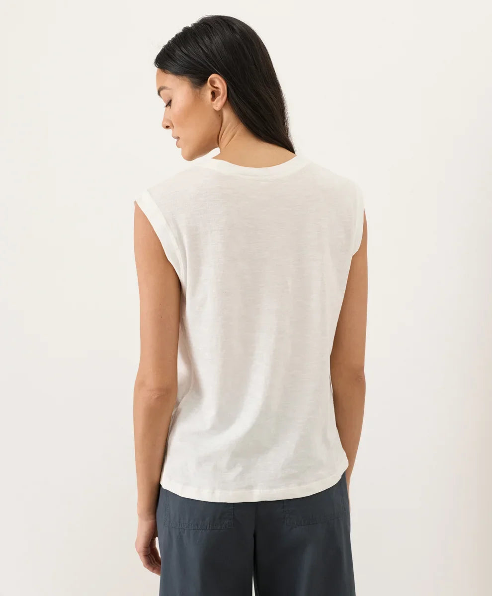 clearance featherweight slub relaxed muscle tee