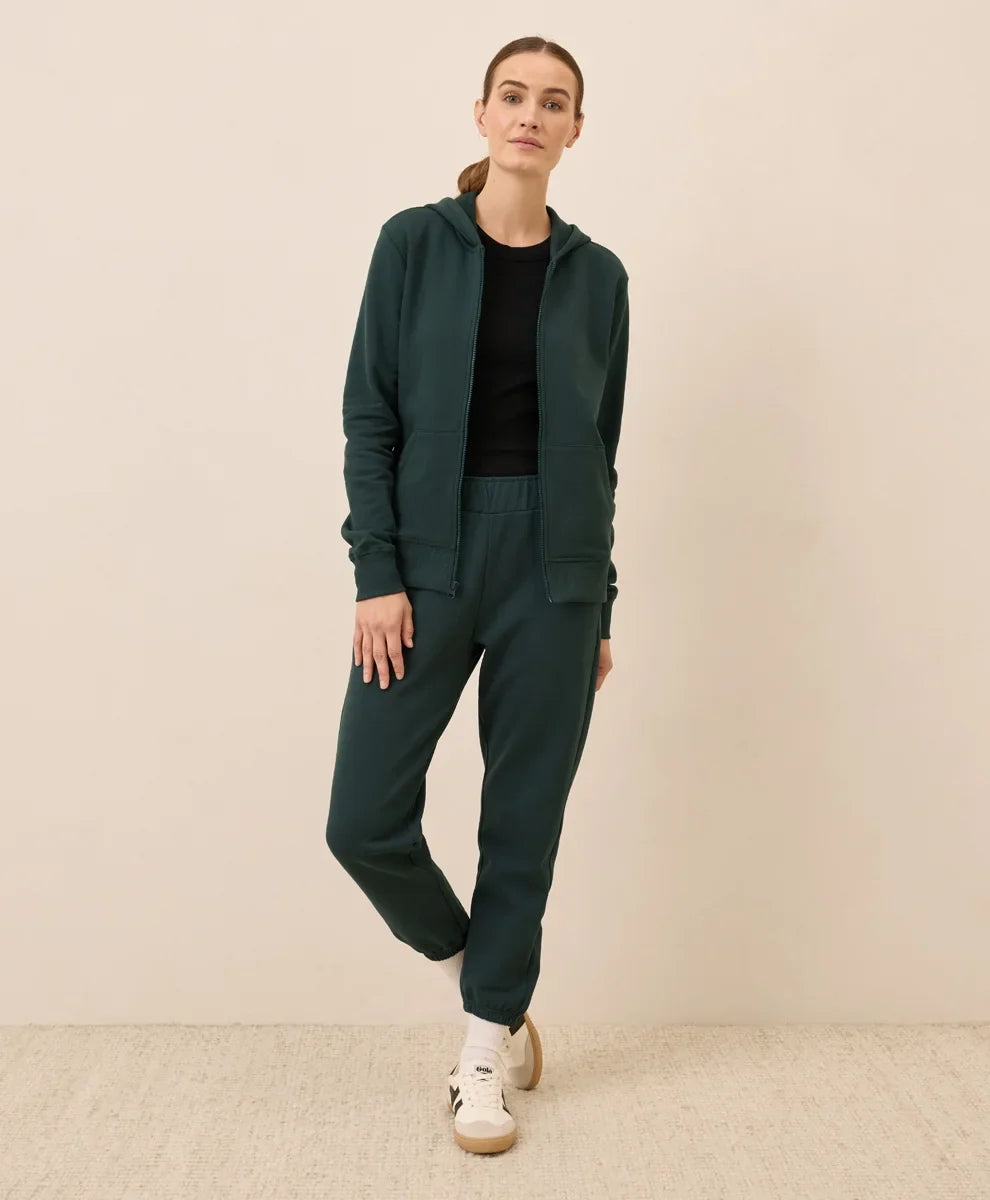 clearance brushed fleece zip hoodie