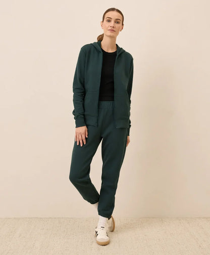 clearance brushed fleece zip hoodie