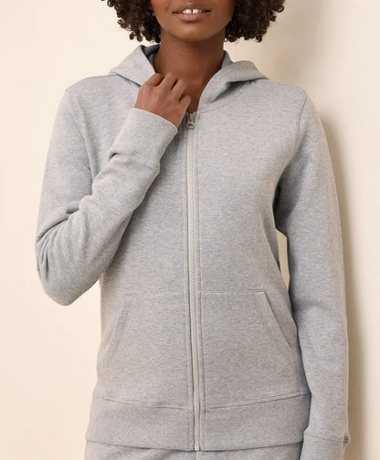 clearance brushed fleece zip hoodie