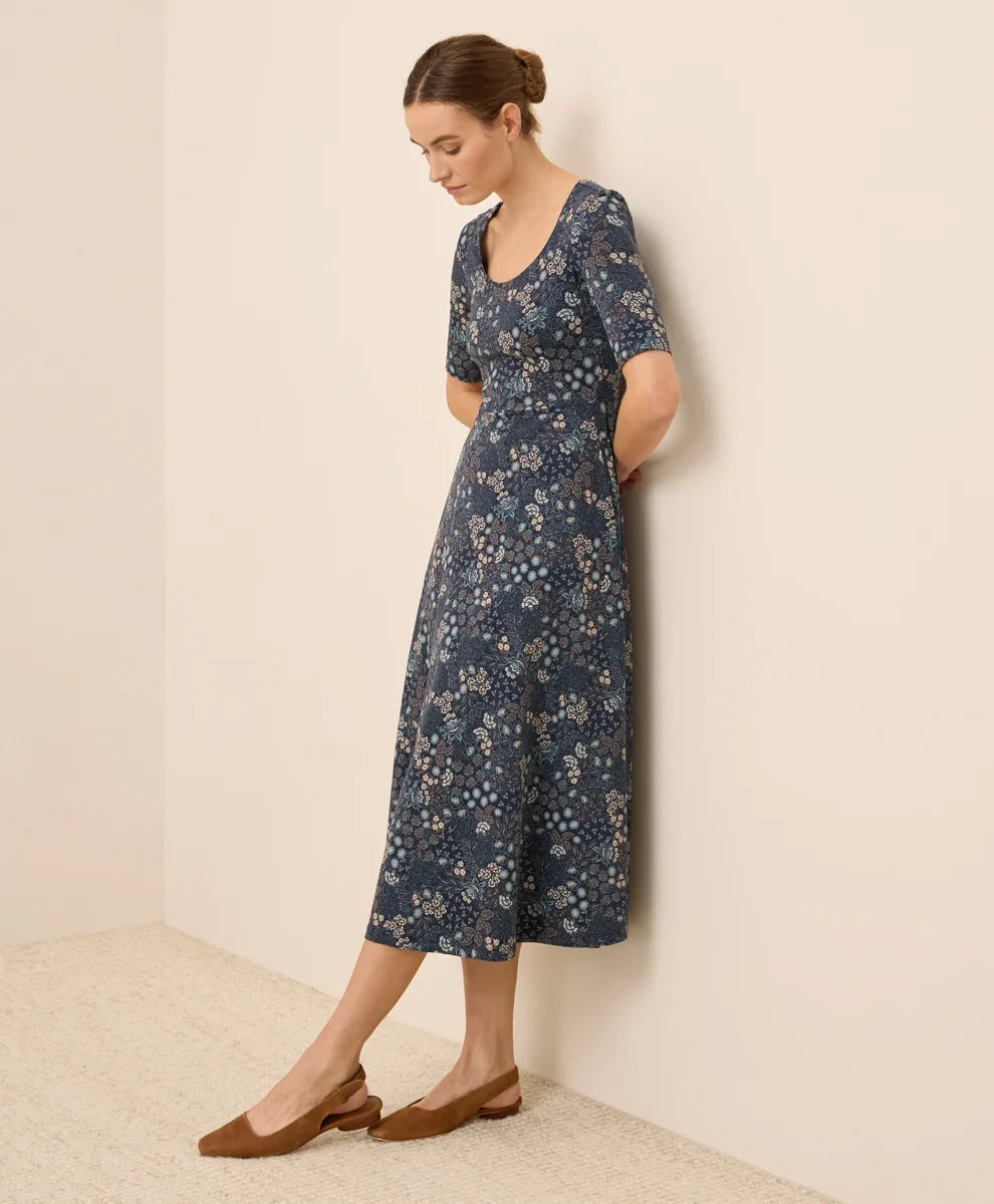 clearance fit & flare signature scoop dress