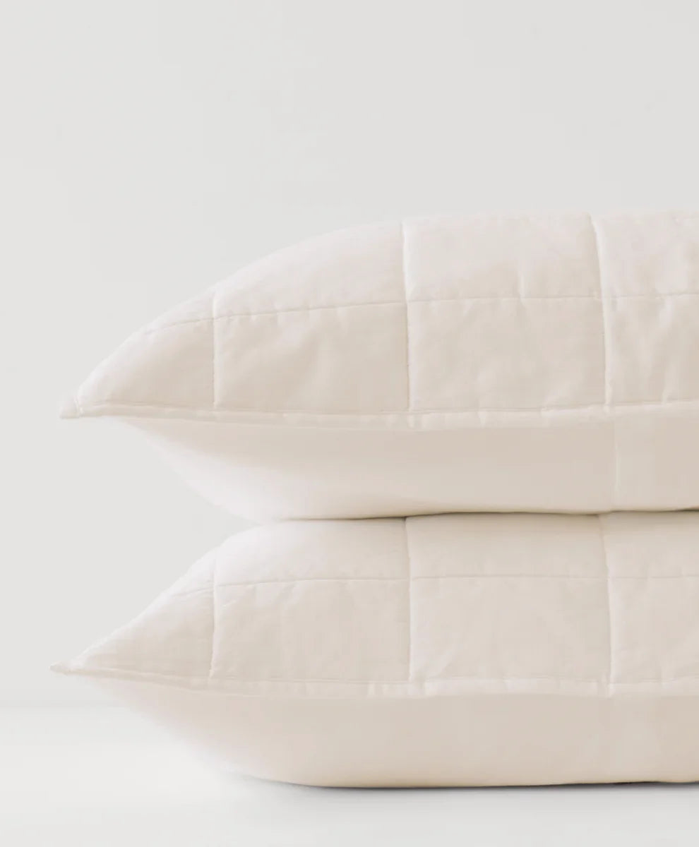 organic quilted sham 2-pack