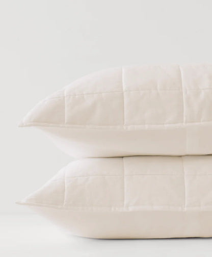 organic quilted sham 2-pack