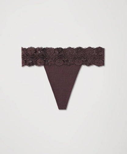 lace waist thong