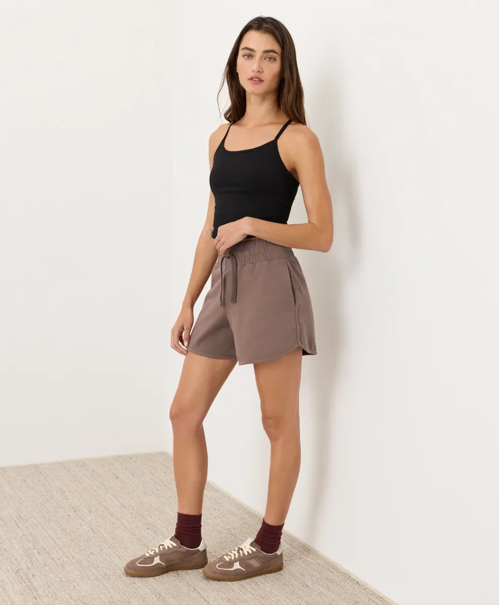 clearance cloudknit curved hem short