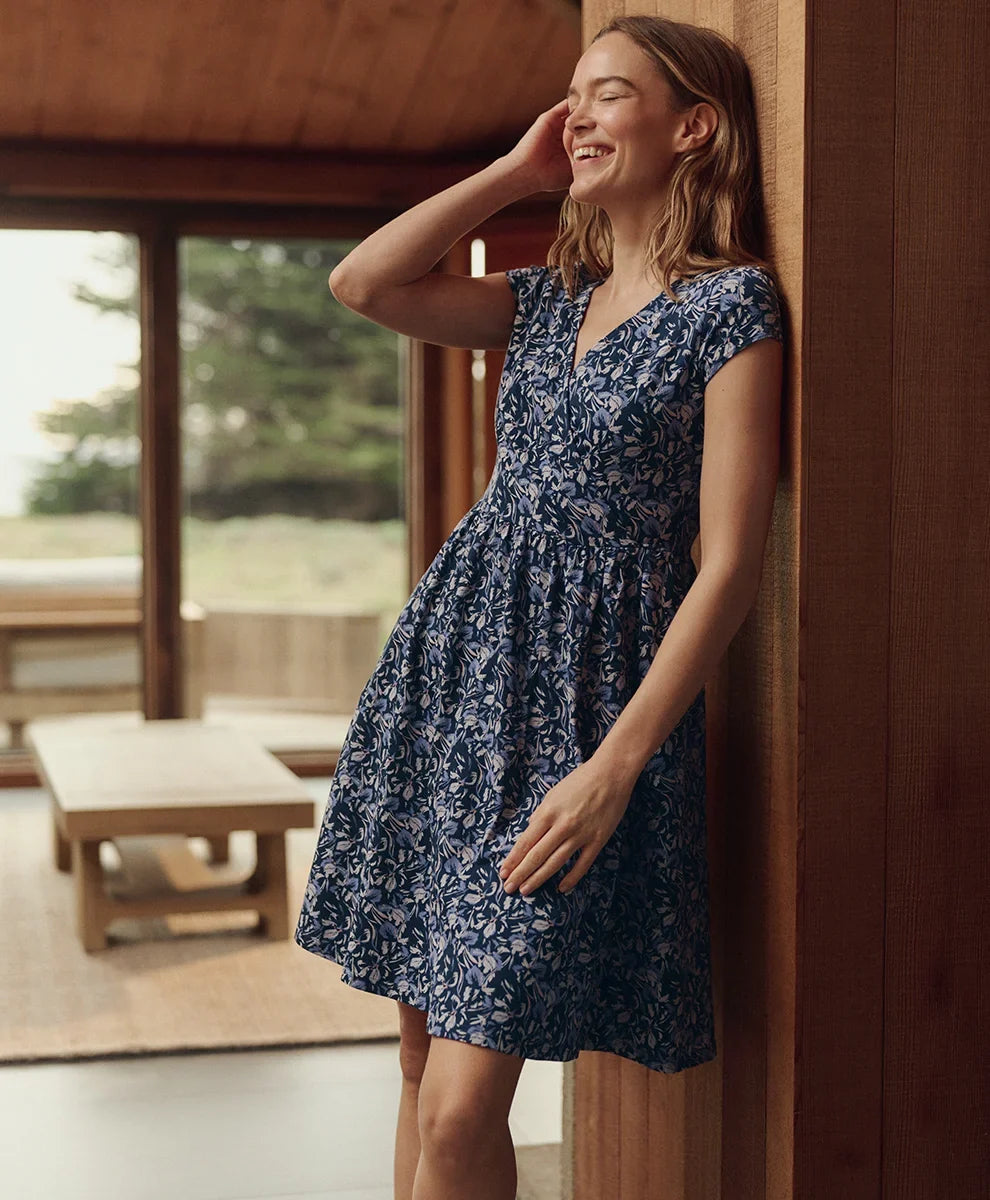 clearance fit & flare crossover dress