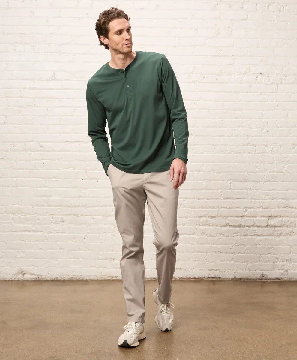 softspun long sleeve henley