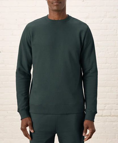 brushed fleece crew sweatshirt