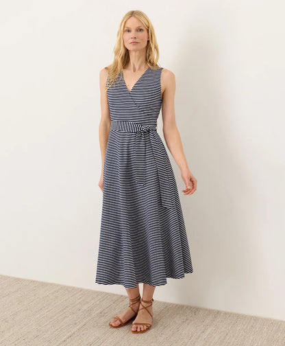 clearance fit & flare easy v-neck dress