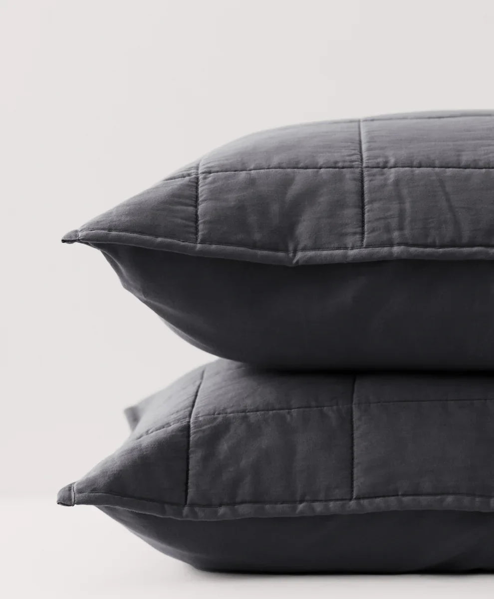 organic quilted sham 2-pack