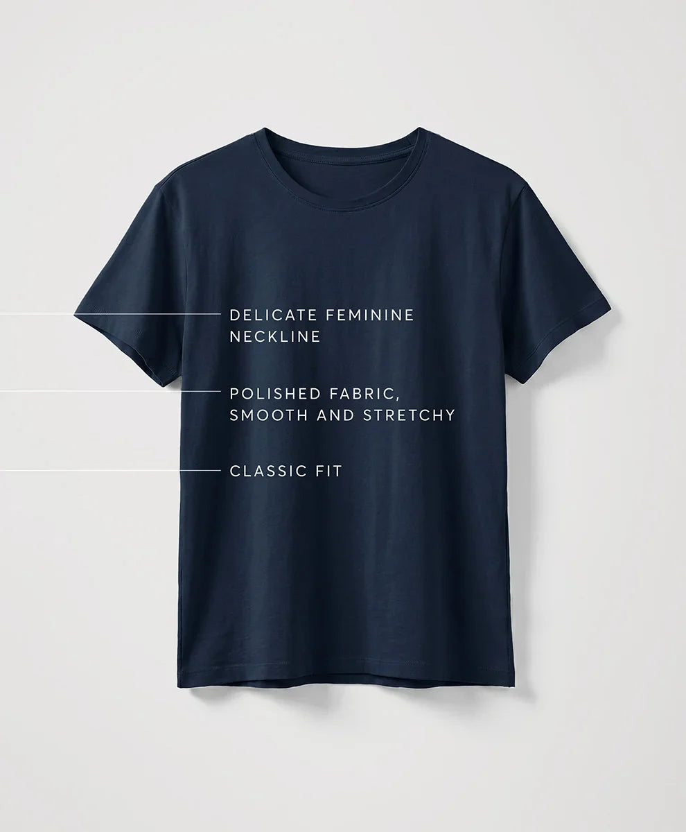 luxe essential crewneck tee