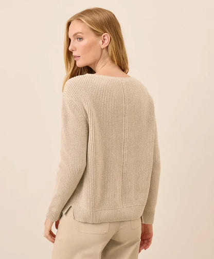 clearance luxe knit boatneck sweater