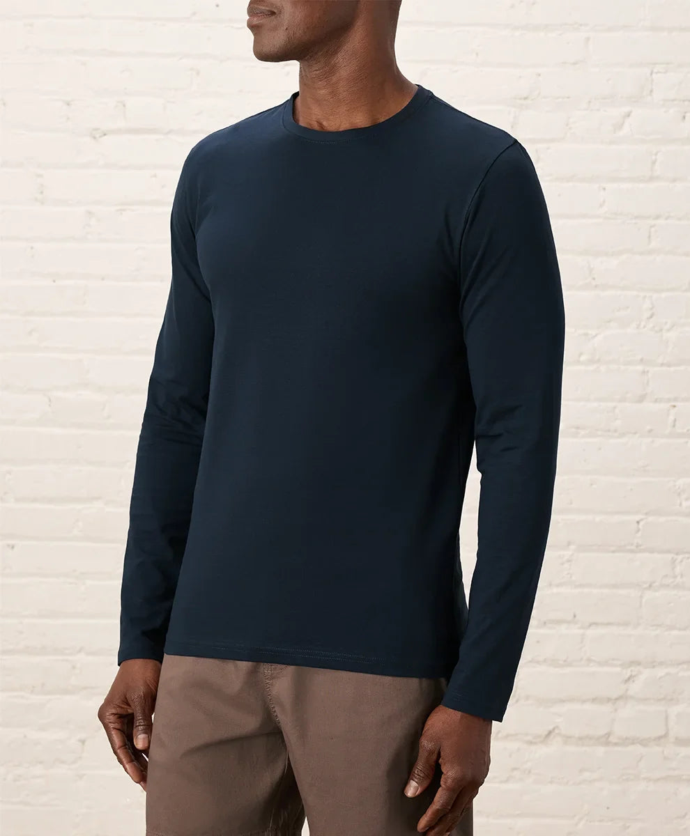 luxe essential slim long sleeve tee