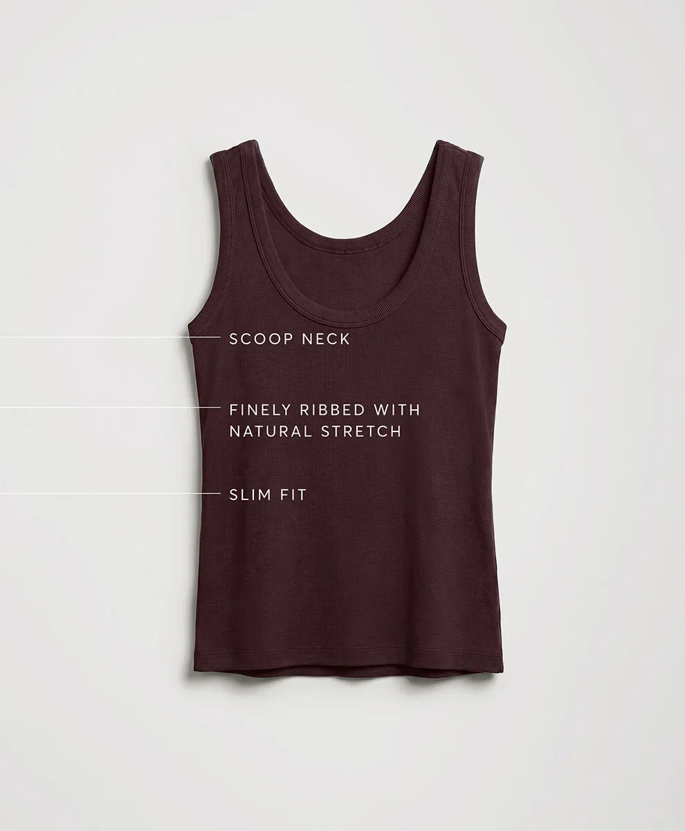 perfect rib scoop neck tank