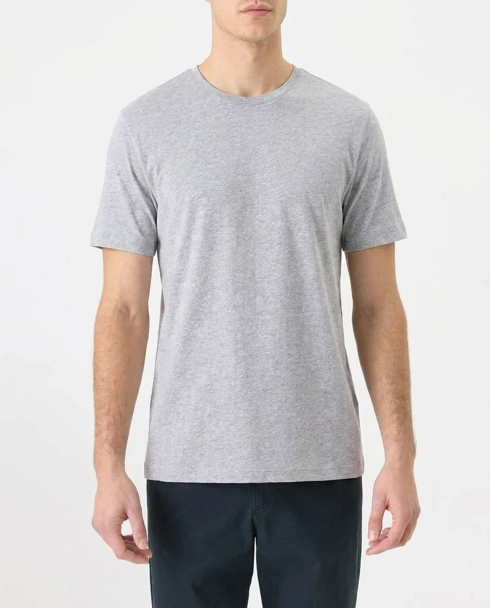 luxe essential classic fit crewneck tee