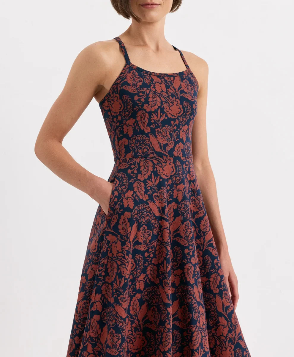 fit & flare midi dress