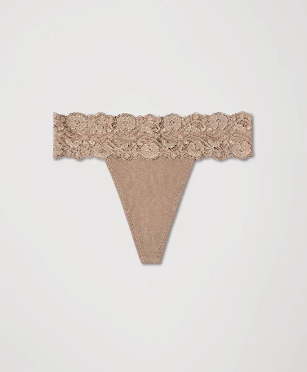 lace waist thong