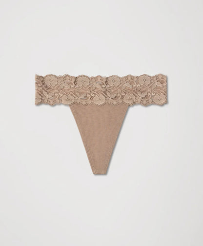 lace waist thong