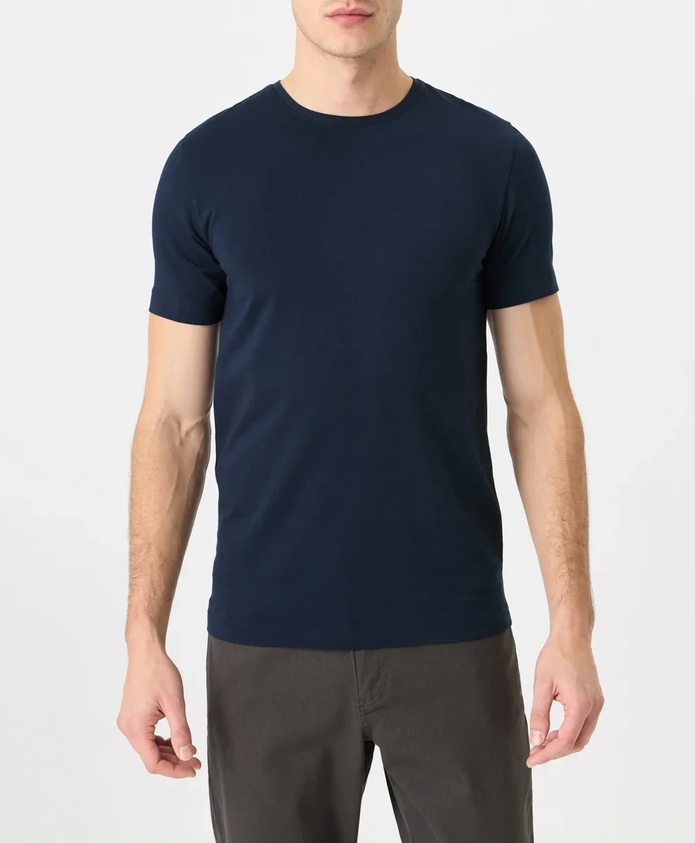 luxe essential slim fit crewneck tee