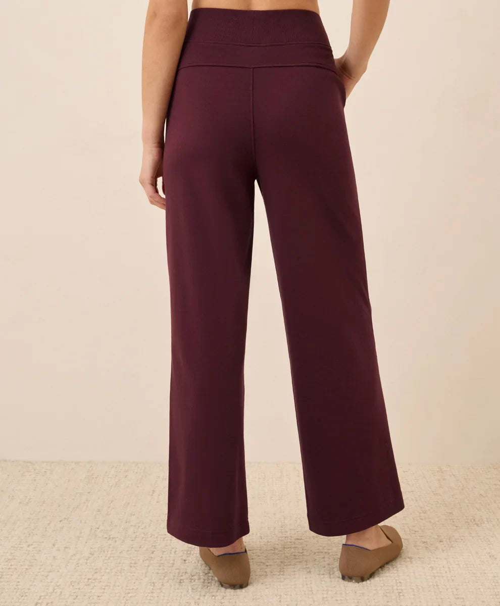 clearance airplane pintuck wide leg pant