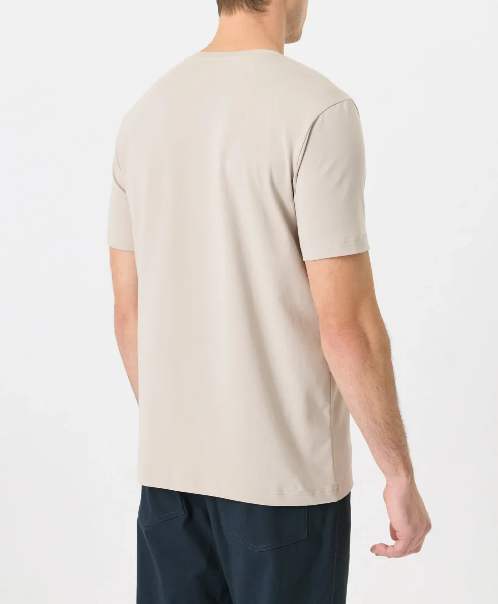 luxe essential classic fit crewneck tee