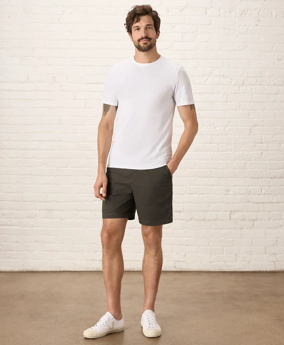 luxe essential slim fit crewneck tee