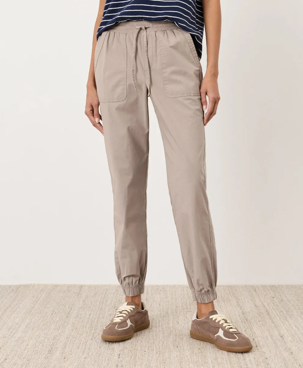 clearance stretch poplin jogger