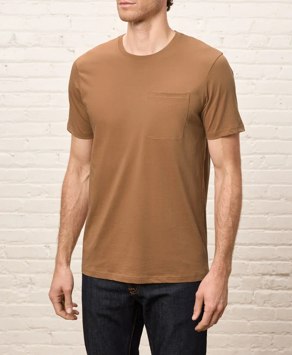 softspun essential pocket crew tee