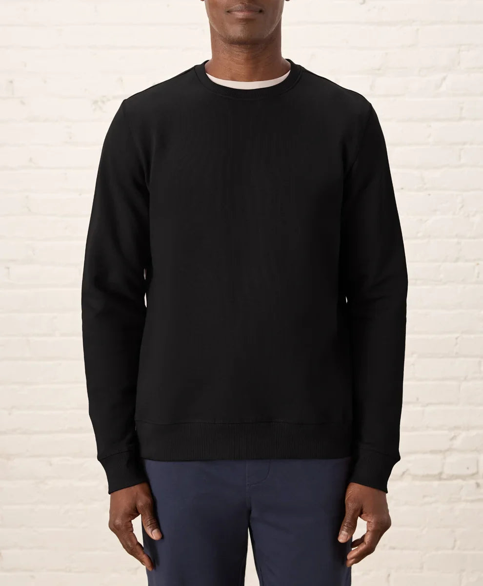 brushed fleece crew sweatshirt