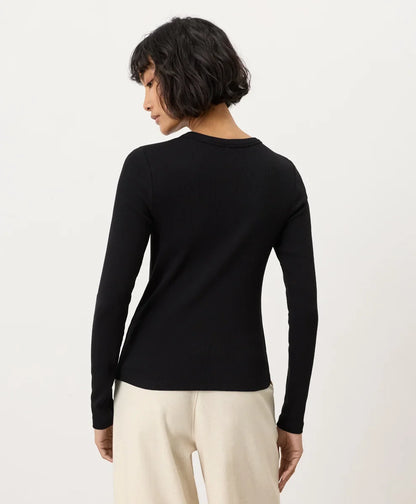 perfect rib crewneck long sleeve tee