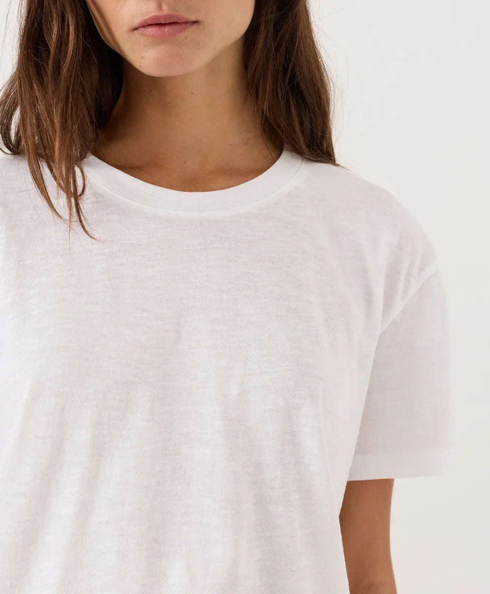 clearance featherweight slub relaxed crewneck tee
