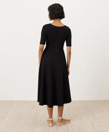 clearance fit & flare signature scoop dress