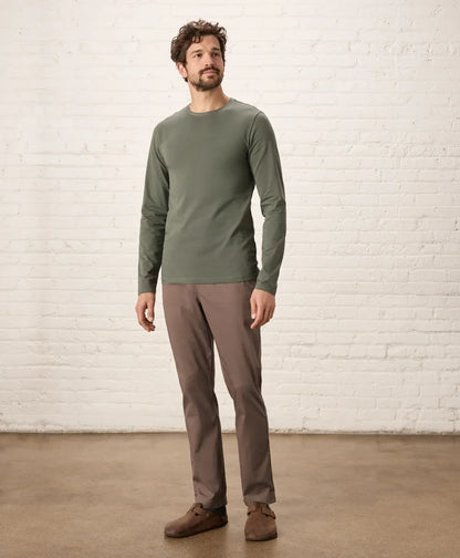 luxe essential slim long sleeve tee