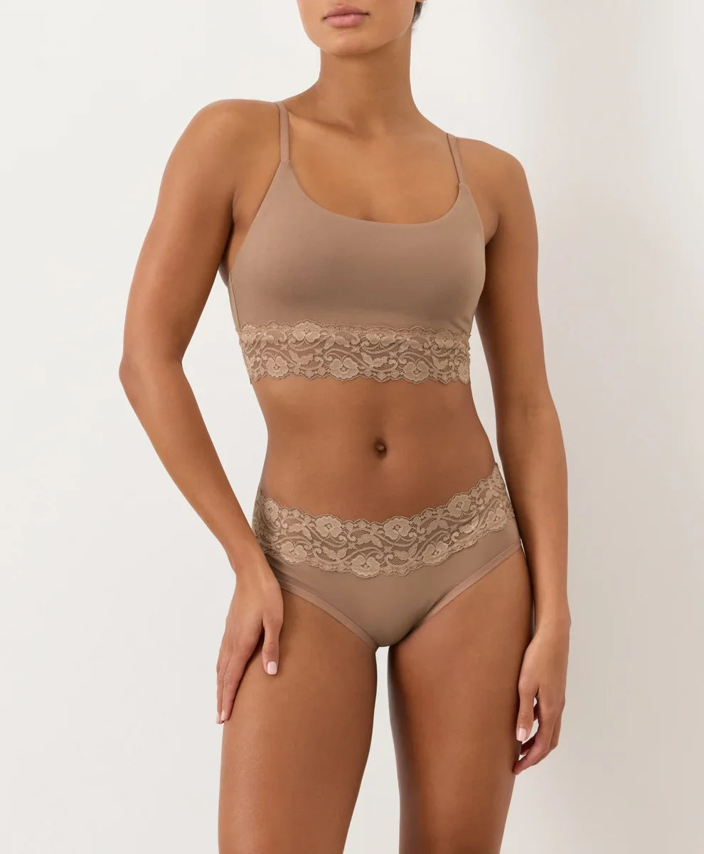 lace waist brief