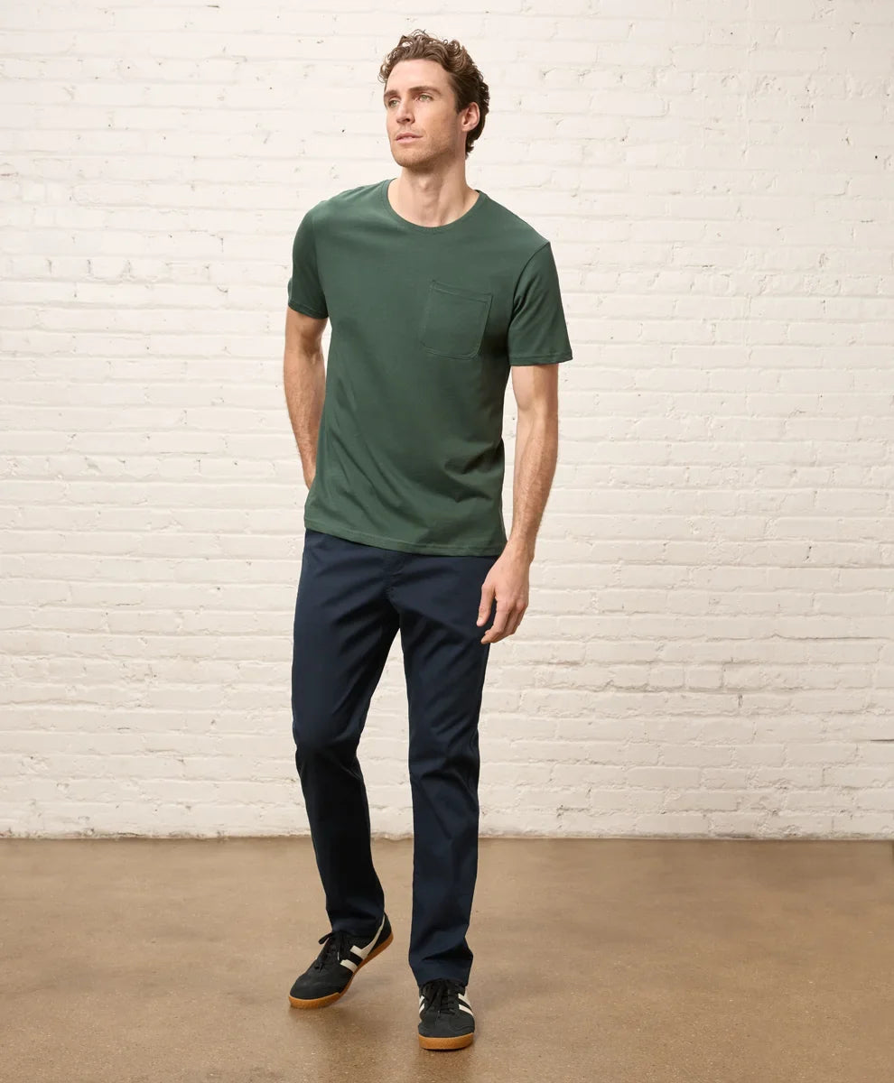 softspun essential pocket crew tee